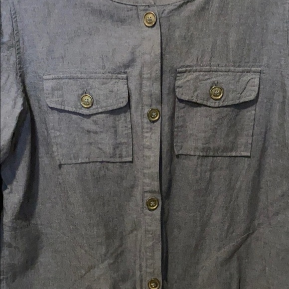 Liz Clairbone Oversized Linen Blend Shirt Jacket - Picture 3 of 12